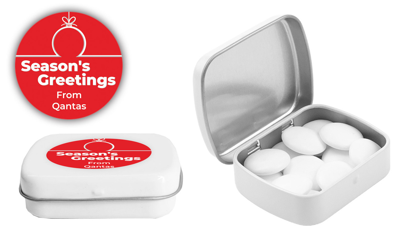 Bauble Outline Christmas Personalised Mint Tin