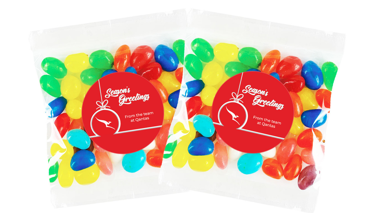 Bauble Outline Christmas Personalised Lolly Bag Favour