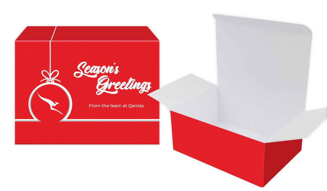 Bauble Outline Christmas Personalised Tuck Gift Box