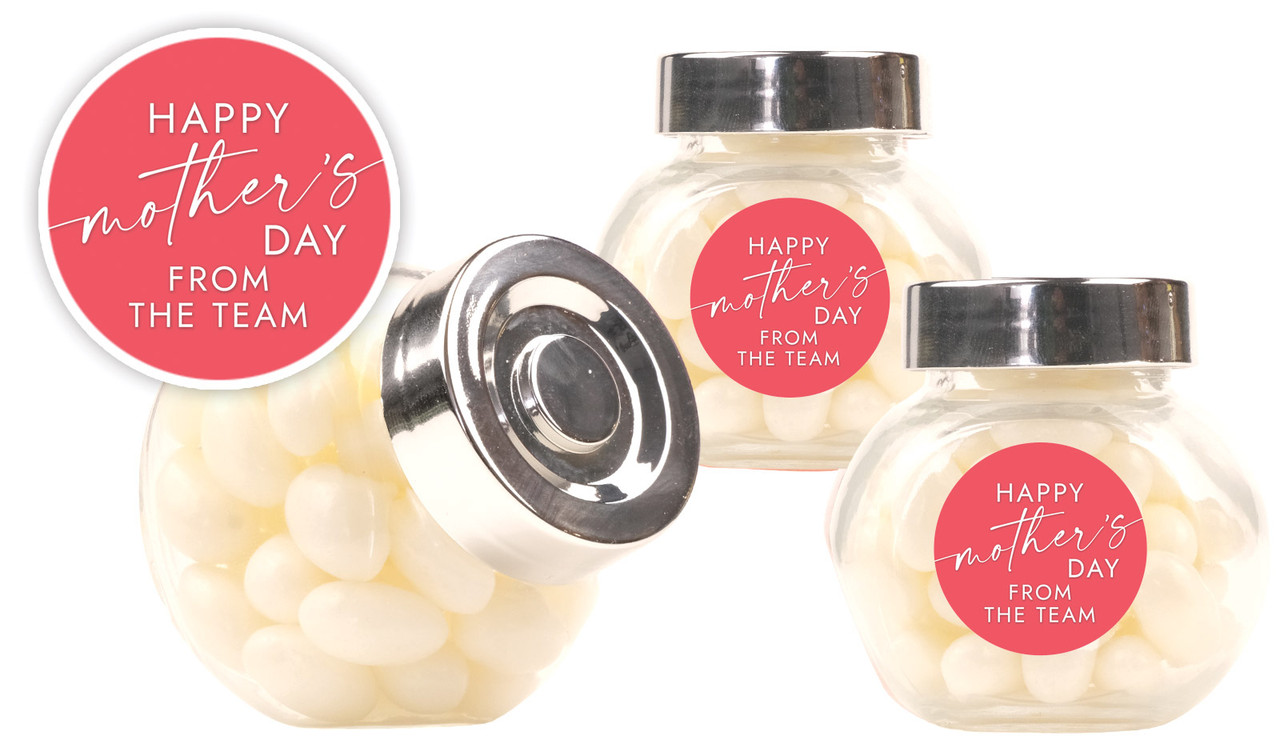 Watermelon Pink Mothers Day Personalised Mini Candy Jar
