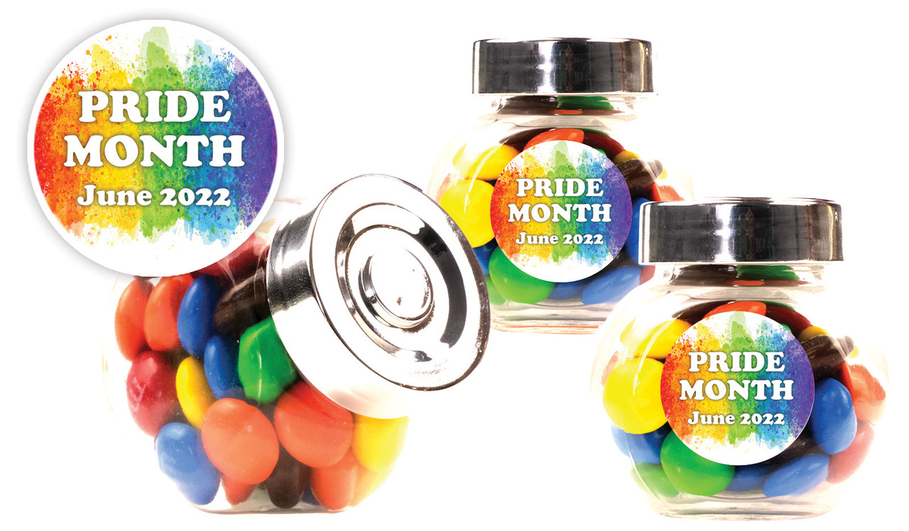 Painted Rainbow Personalised Pride Mini Candy Jar