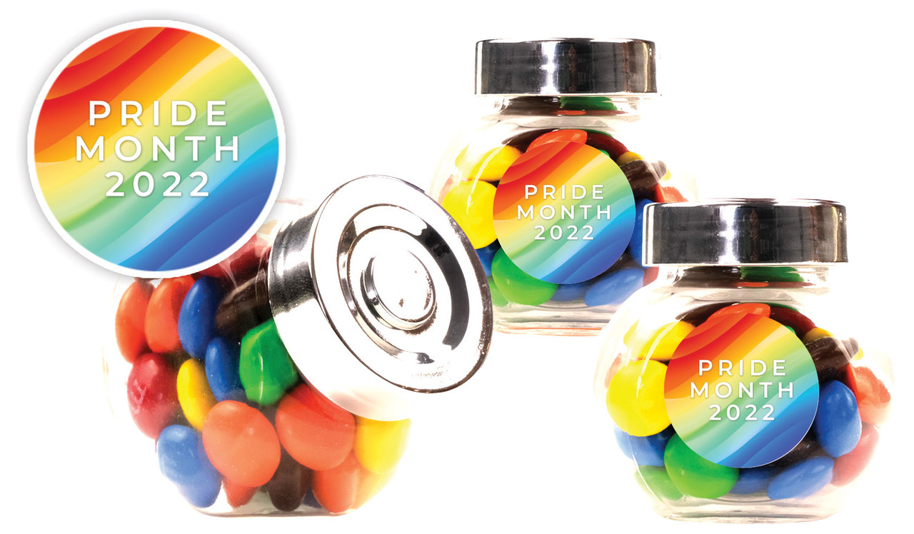 Contemporary Personalised Pride Mini Candy Jar