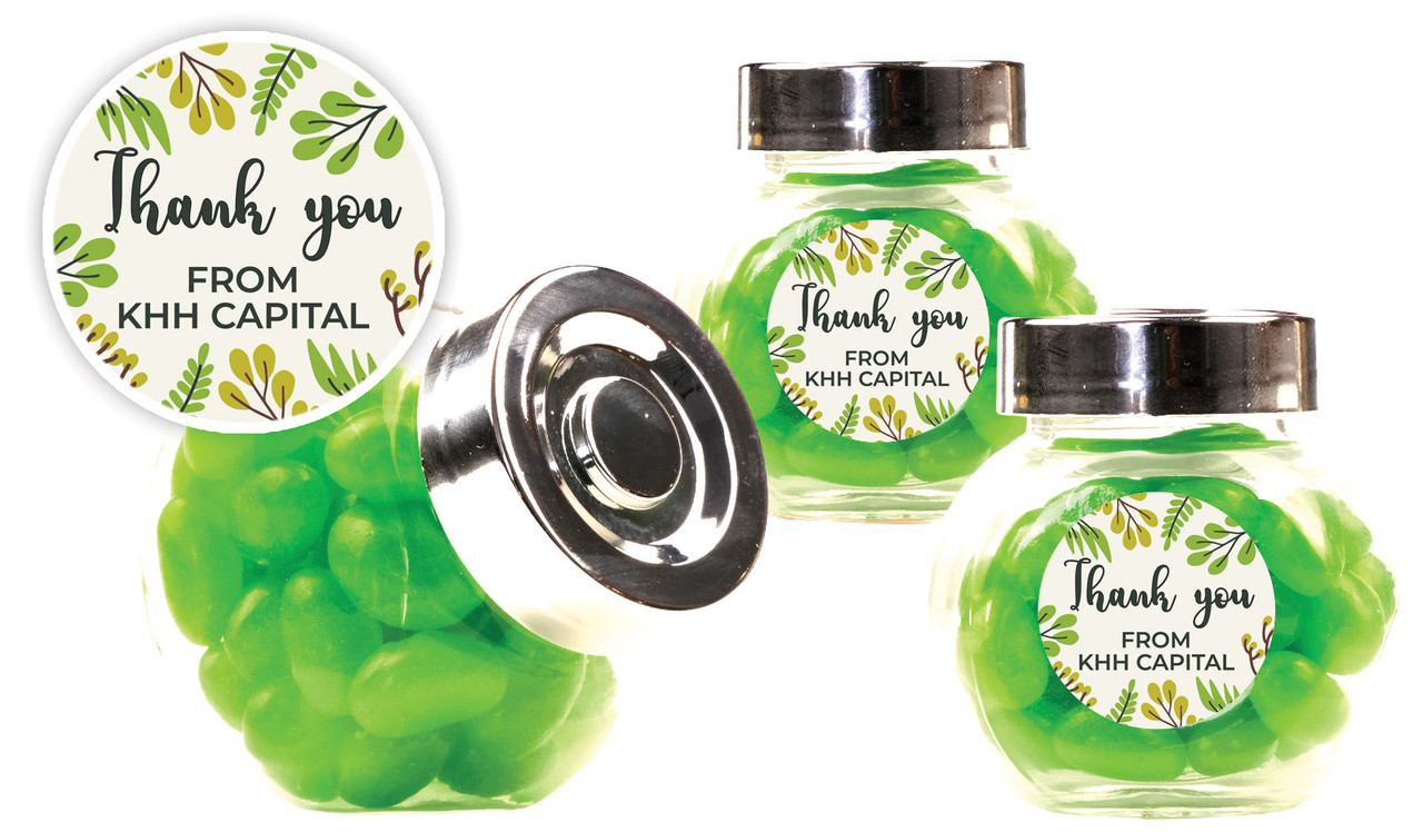 Floral Personalised Mini Candy Jar