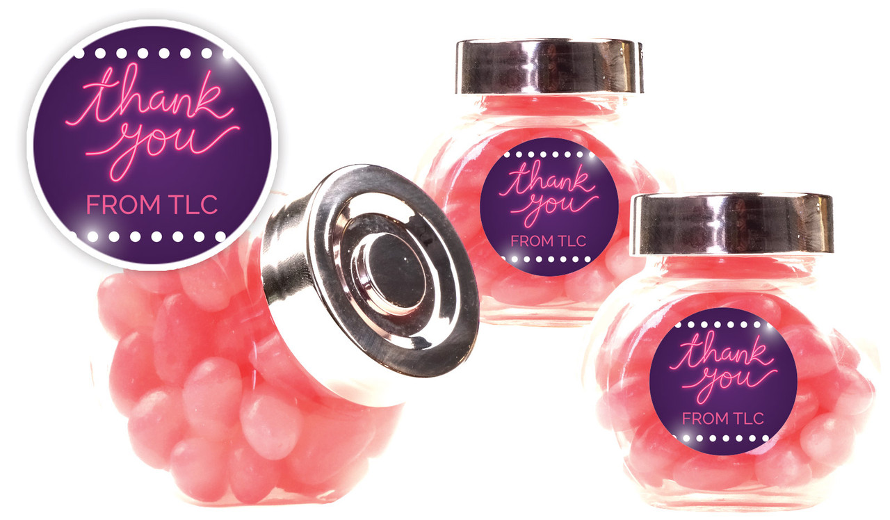 Neon Sign Personalised Mini Candy Jar
