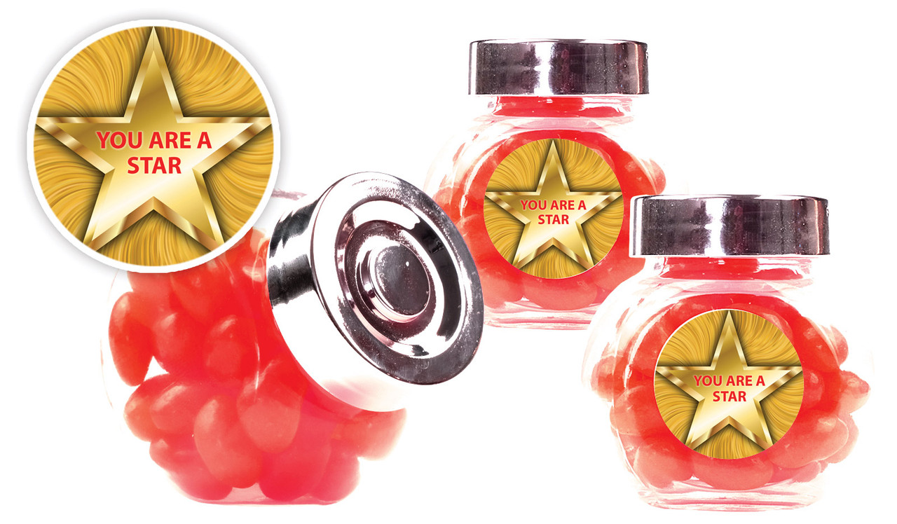 Star Personalised Mini Candy Jar
