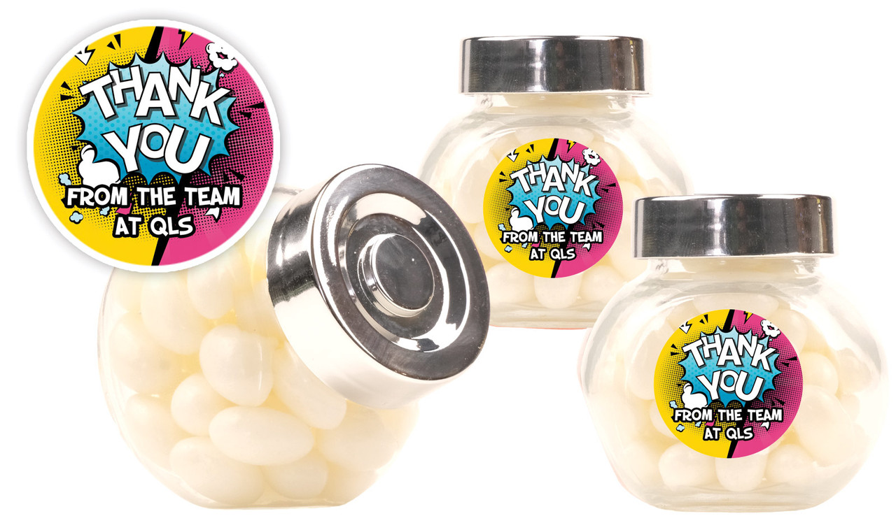 Fun Starburst Personalised Mini Candy Jar