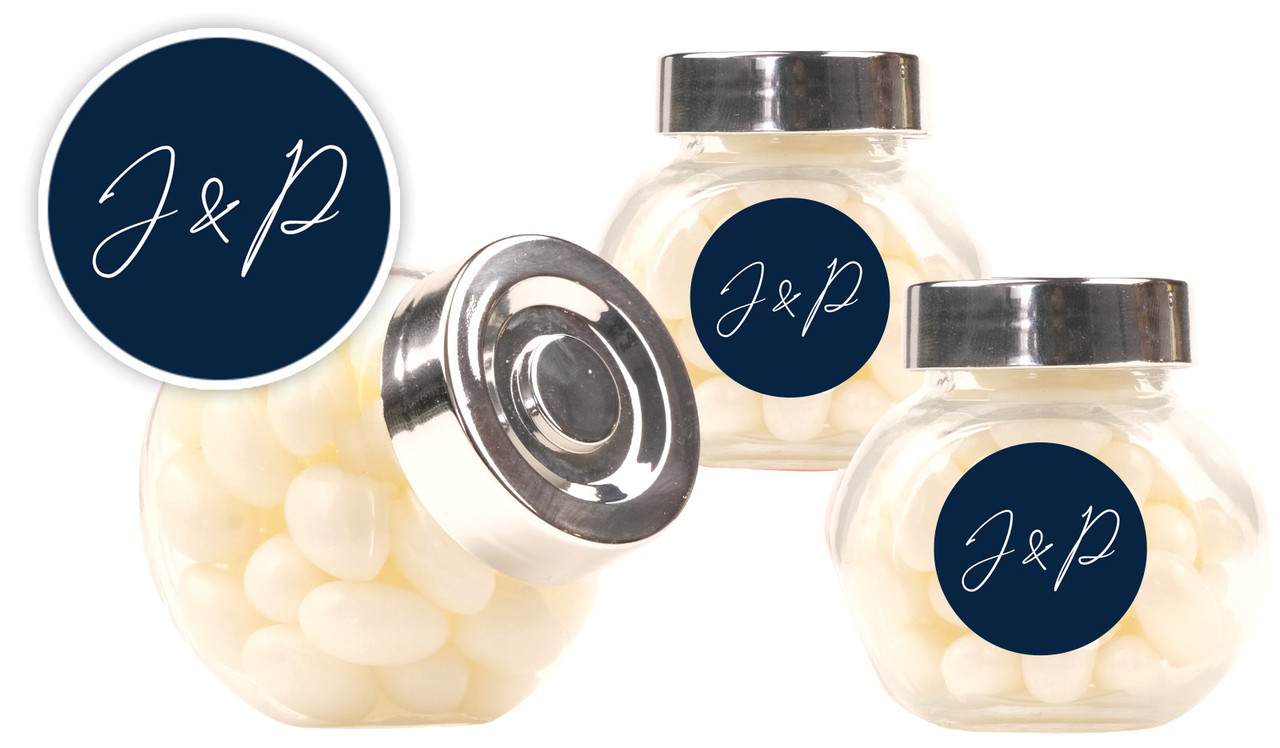 Large Names Wedding Personalised Mini Candy Jar