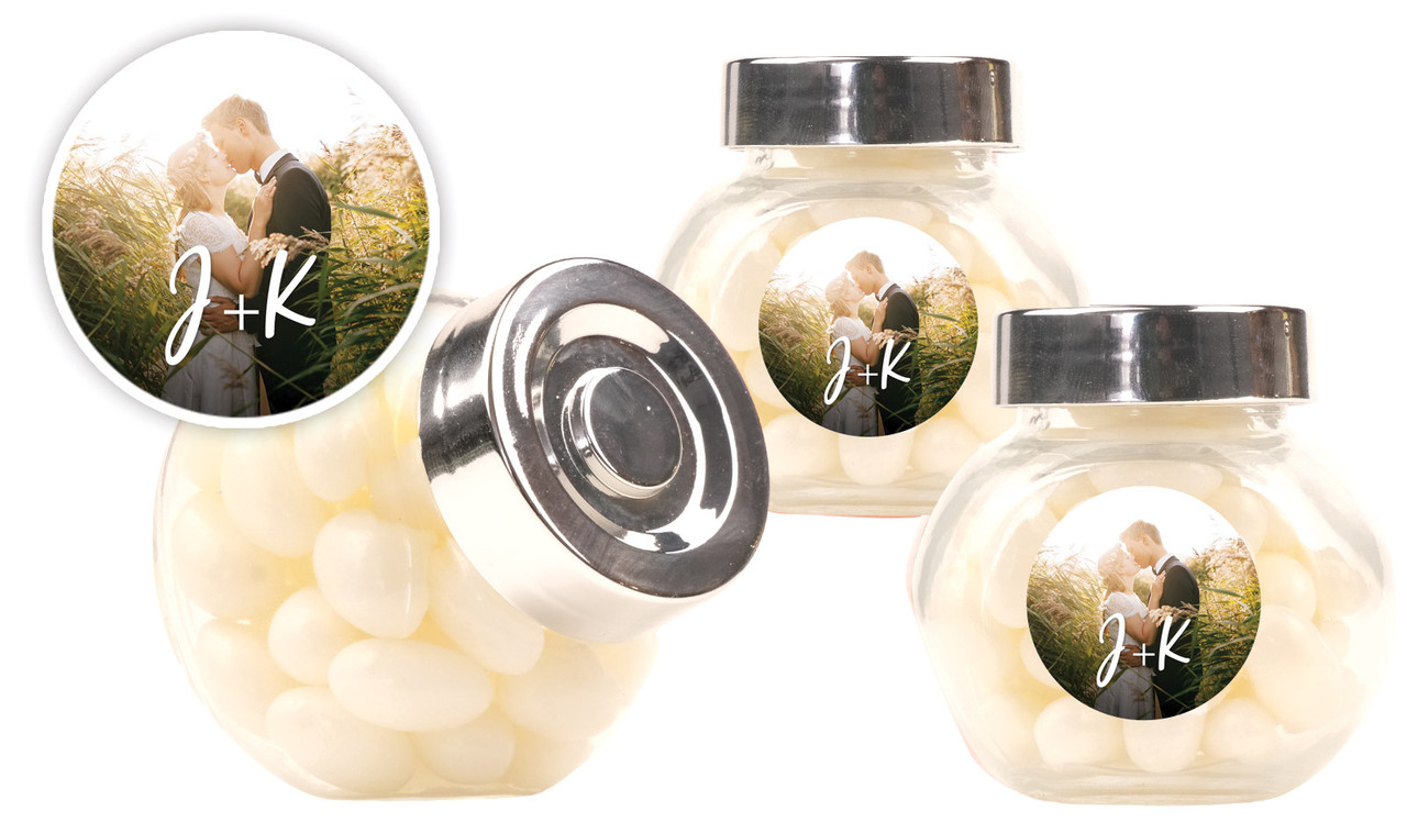 All You Need Is Love Wedding Personalised Mini Candy Jar