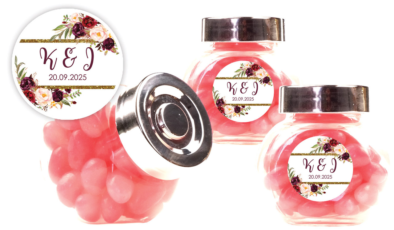 Masala Corners Wedding Personalised Mini Candy Jar