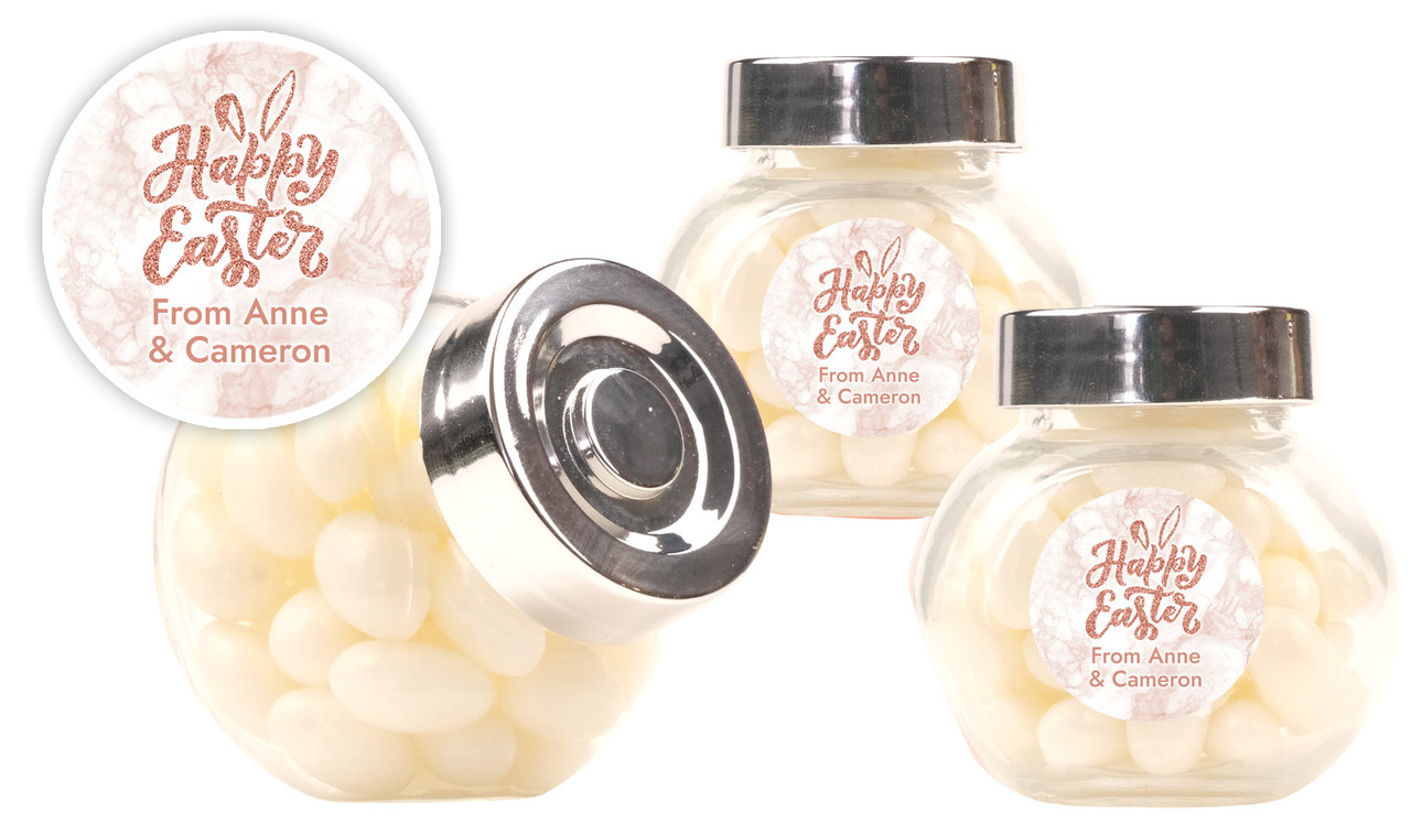Rose Gold Easter Custom Mini Candy Jar
