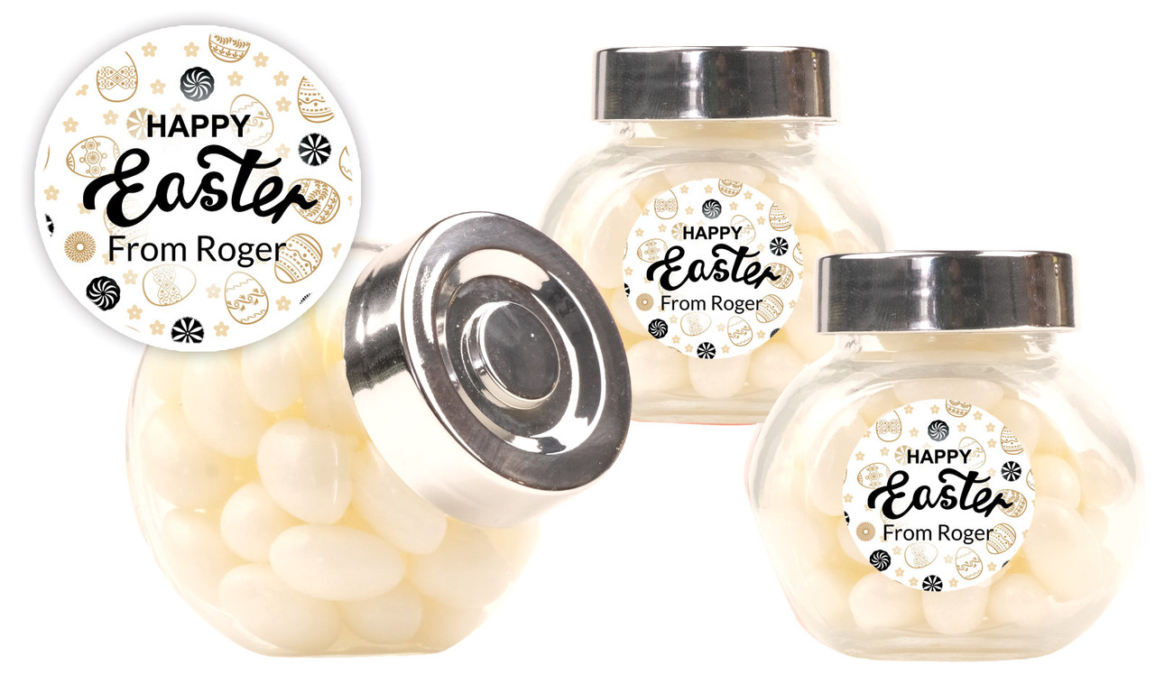 Sophisticated Easter Custom Mini Candy Jar