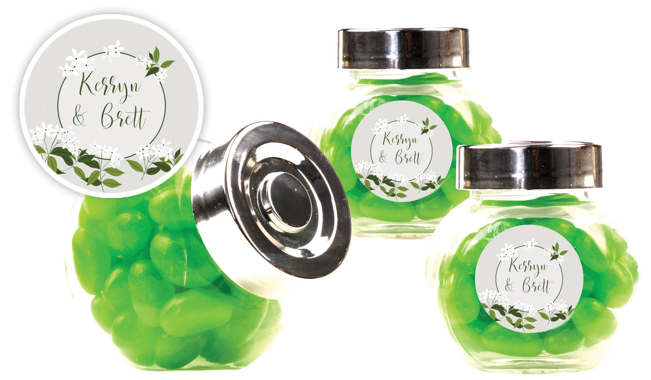 Jasmine Engagement Personalised Mini Candy Jar