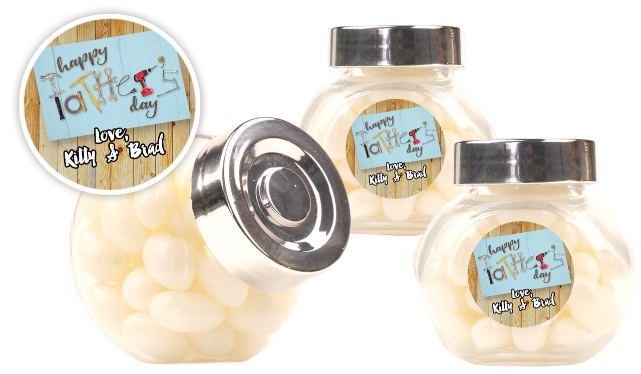 Dad's Tool Box Fathers Day Personalised Mini Candy Jar