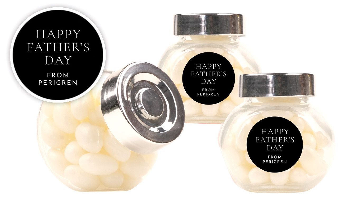 Black Fathers Day Personalised Mini Candy Jar