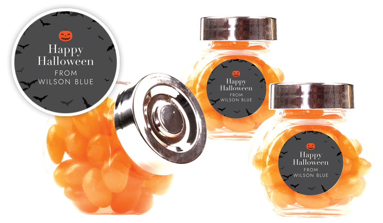 Pumpkin Head Halloween Personalised Mini Candy Jar