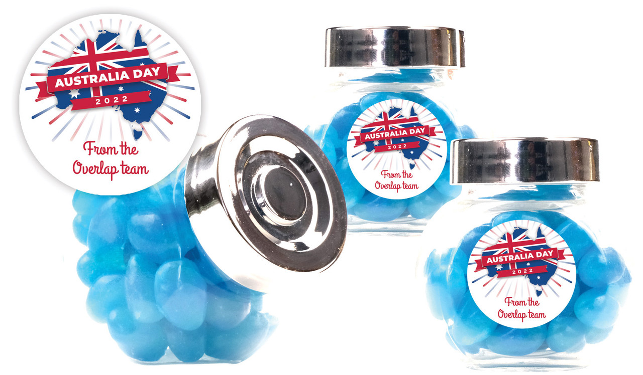 Australia Map Australia Day Personalised Mini Candy Jar