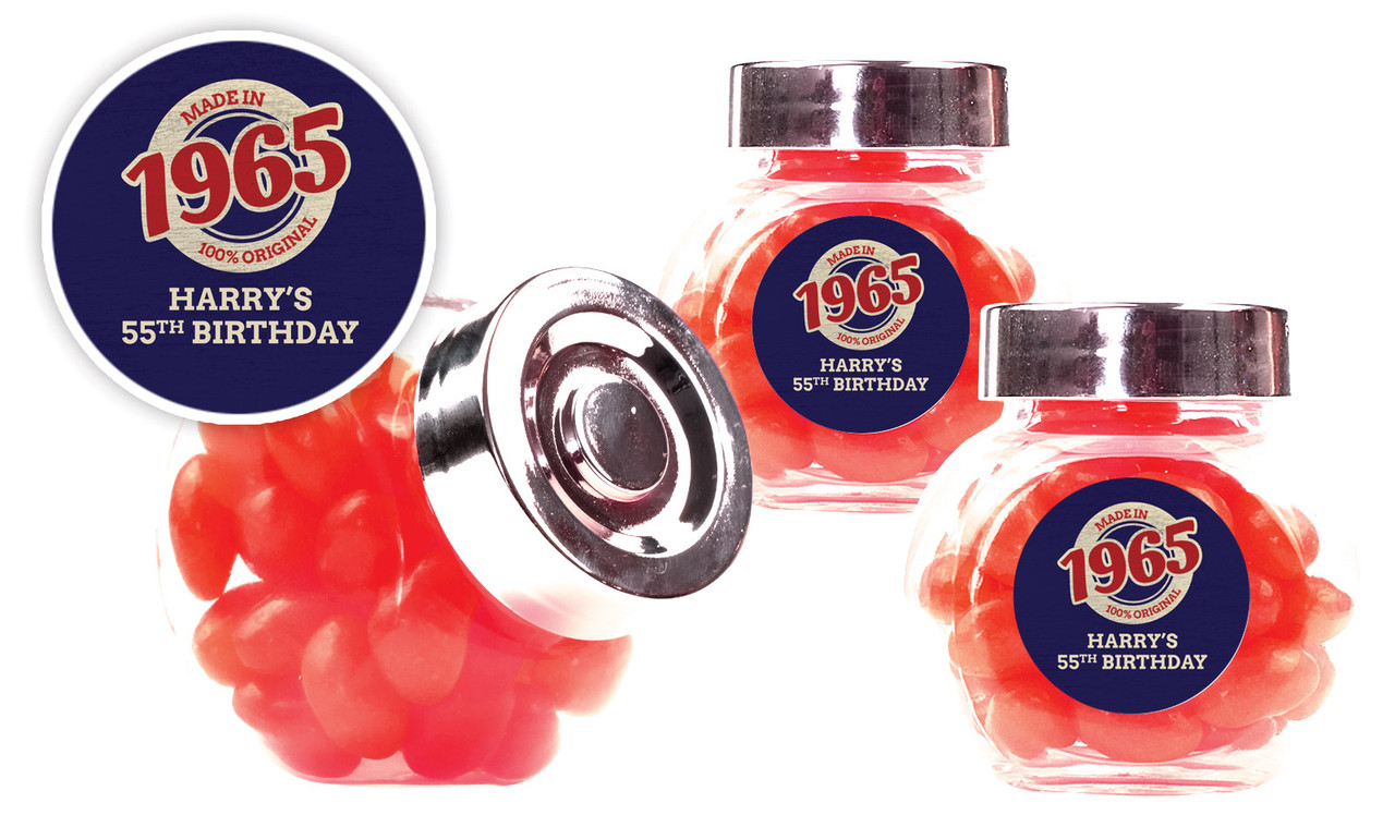 Made In Year Personalised Mini Candy Jar