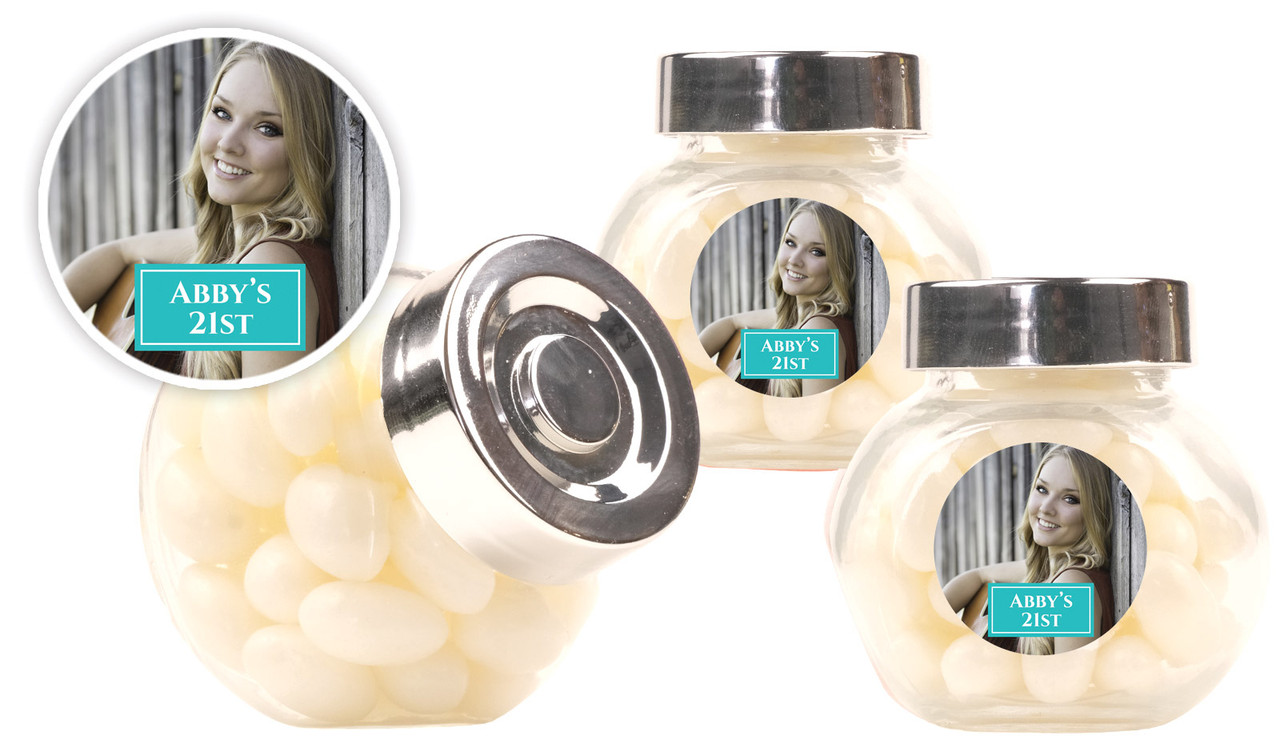 A Photo Vertical Personalised Mini Candy Jar