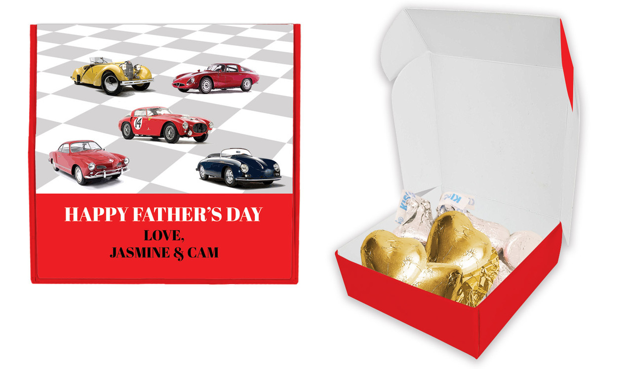 Cars Of Yesteryear Fathers Day Personalised Hugs And Kisses Box