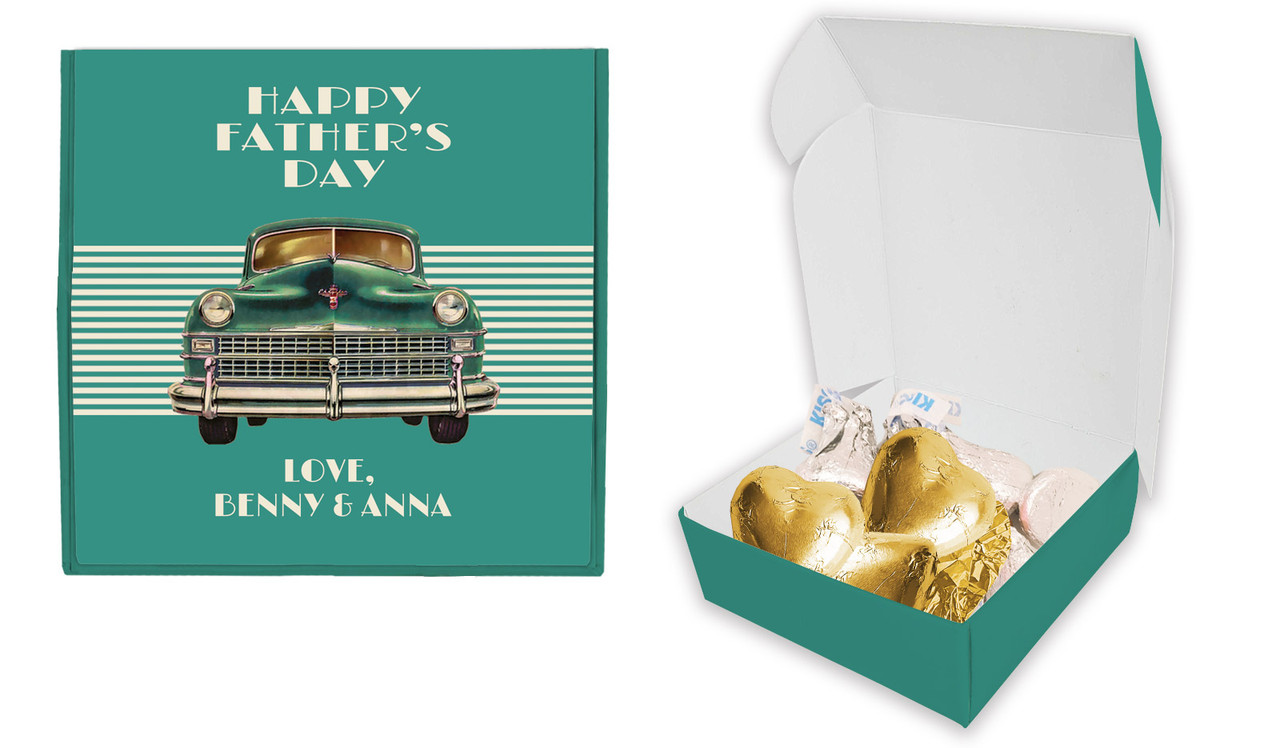 Old Cadillac Fathers Day Personalised Hugs And Kisses Box