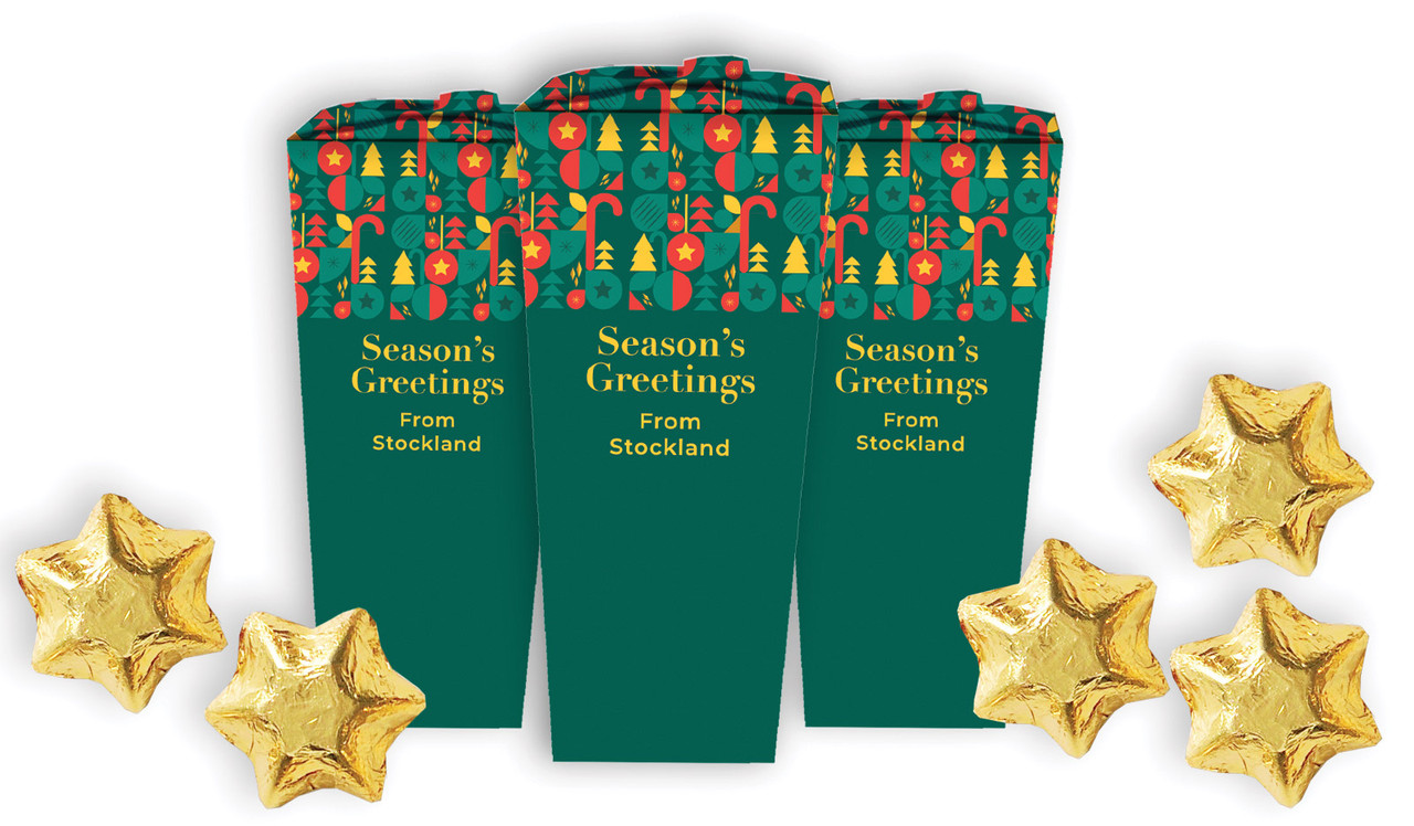 Bright And Merry Christmas Personalised Chocabox