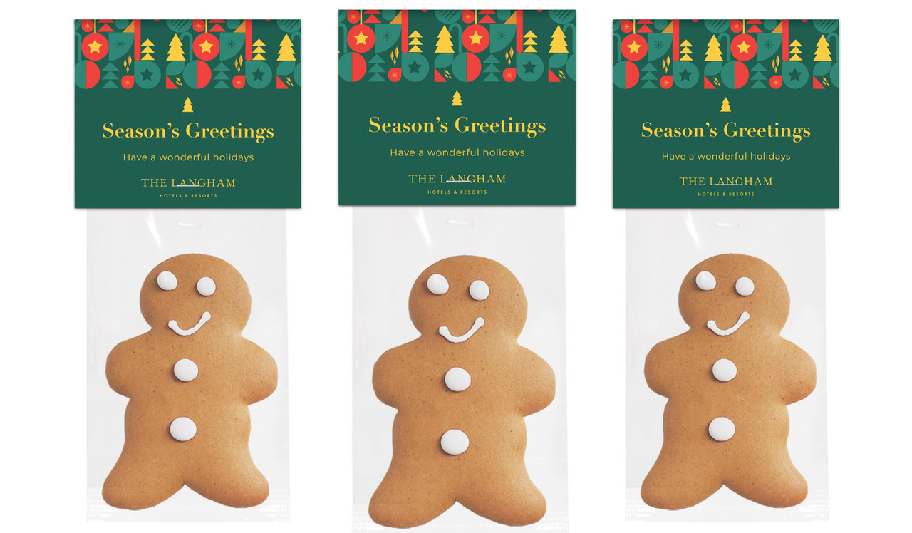 Bright And Merry Christmas Gingerbread Man With Custom Topper