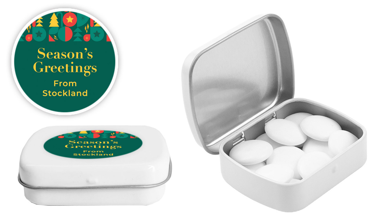 Bright And Merry Christmas  Personalised Mint Tin