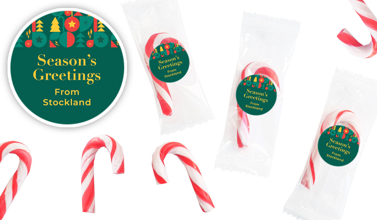 Bright And Merry Personalised Mini Candy Canes