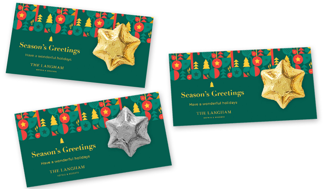 Bright And Merry Personalised Christmas Star Card