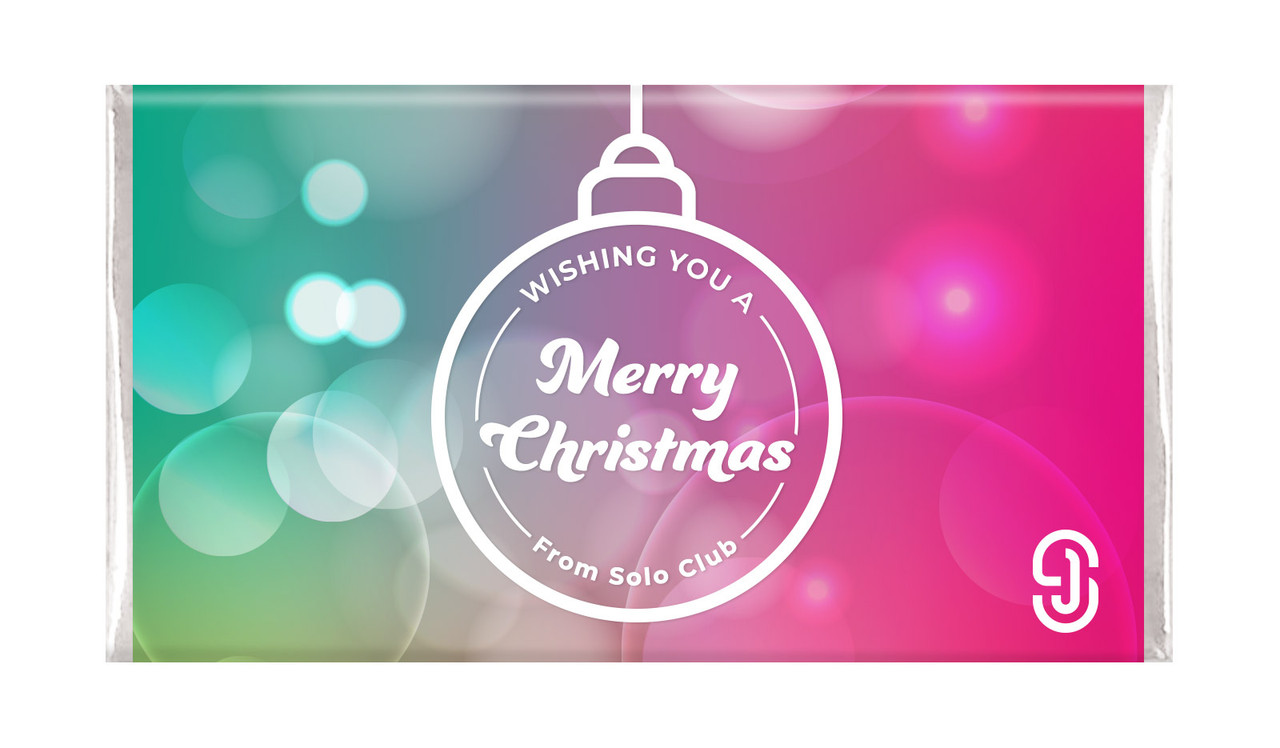 Gleaming Christmas Personalised Chocolate Bars