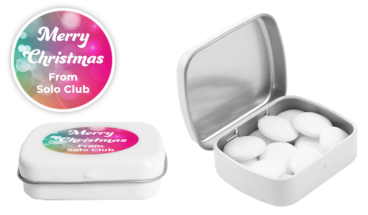 Gleaming Christmas  Personalised Mint Tin