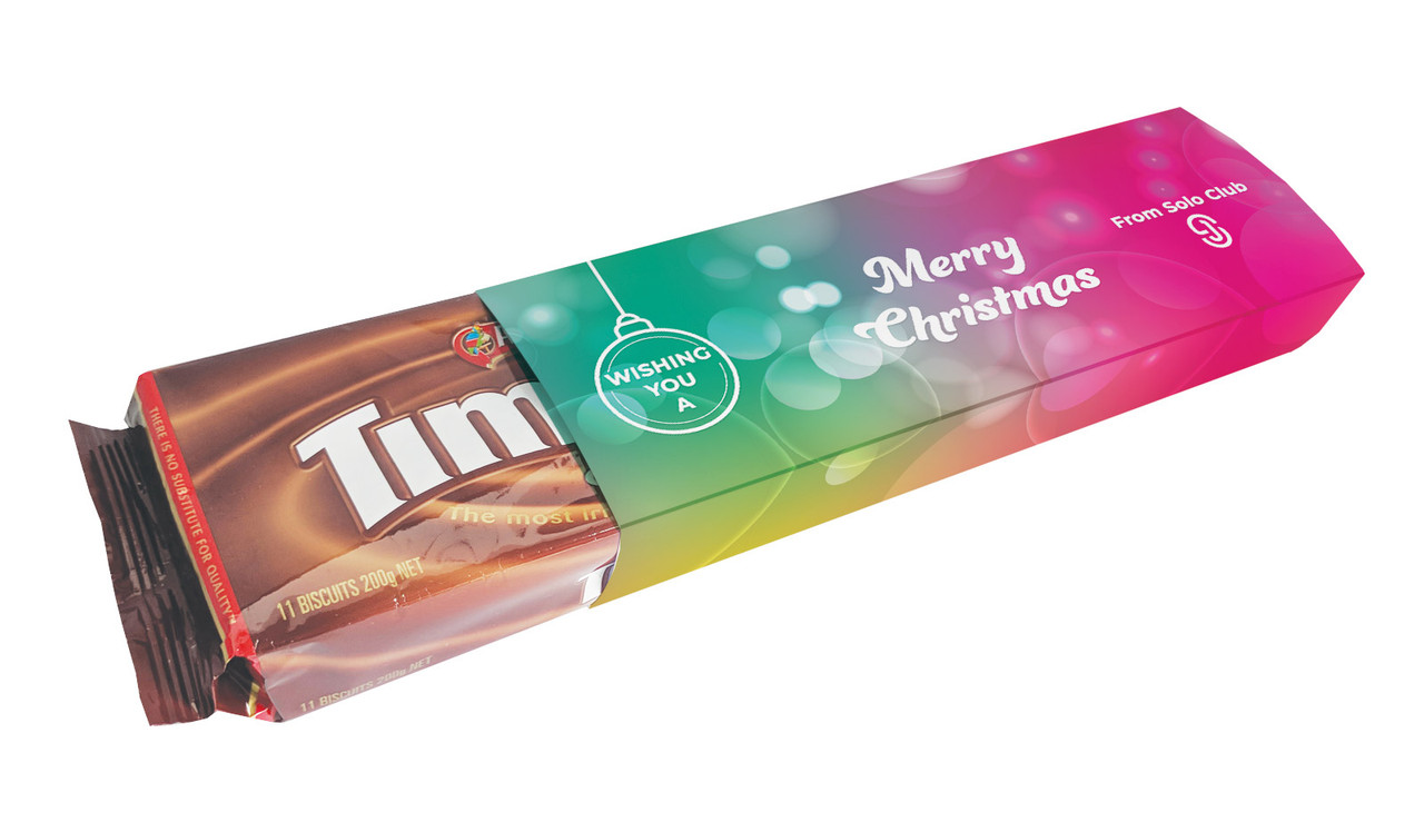 Gleaming Christmas Customised Packet Of TimTams TM