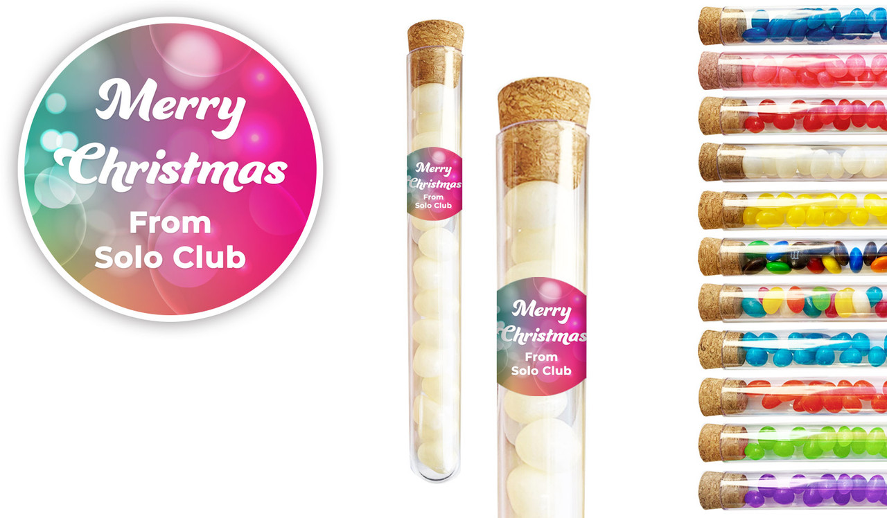 Gleaming Christmas Personalised Test Tubes