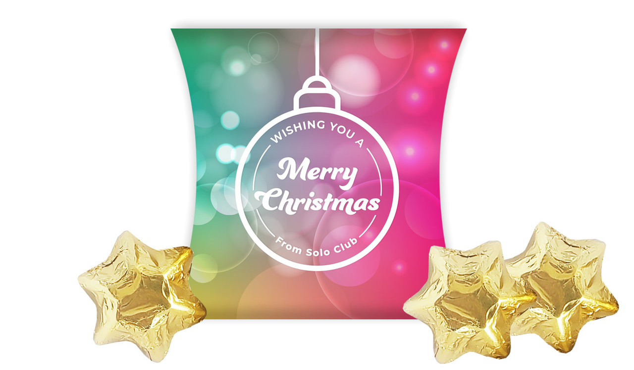 Gleaming Christmas Personalised Pillow Boxes