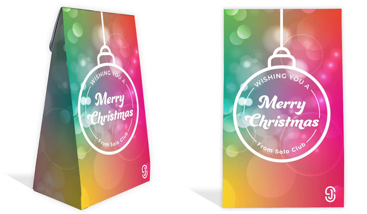 Gleaming Christmas Personalised Gusset Favour Bag