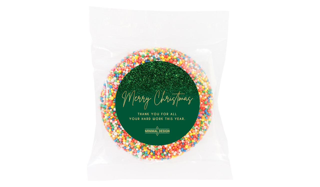 Glitter Christmas Custom Giant Chocolate Freckles