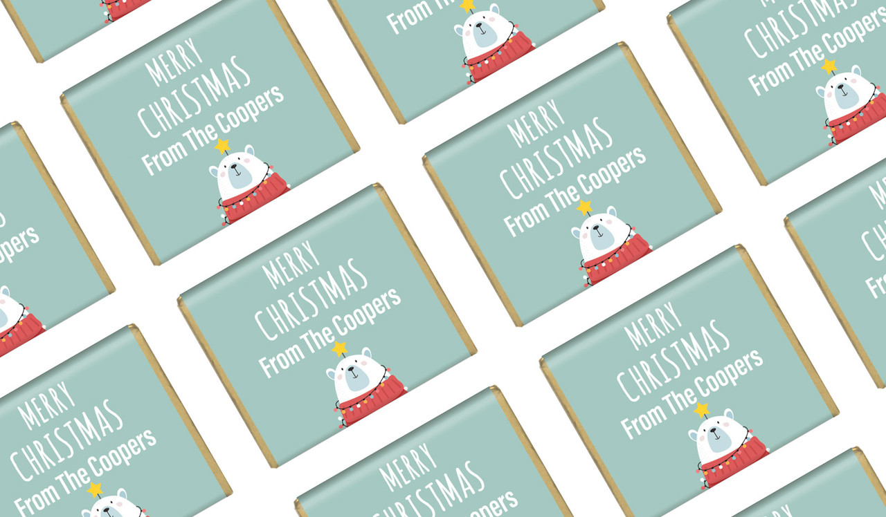 Polar Bear Christmas Mini Chocolates