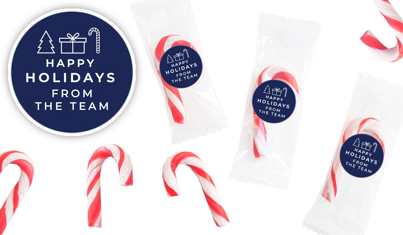 Seasonal Shapes Personalised Mini Candy Canes