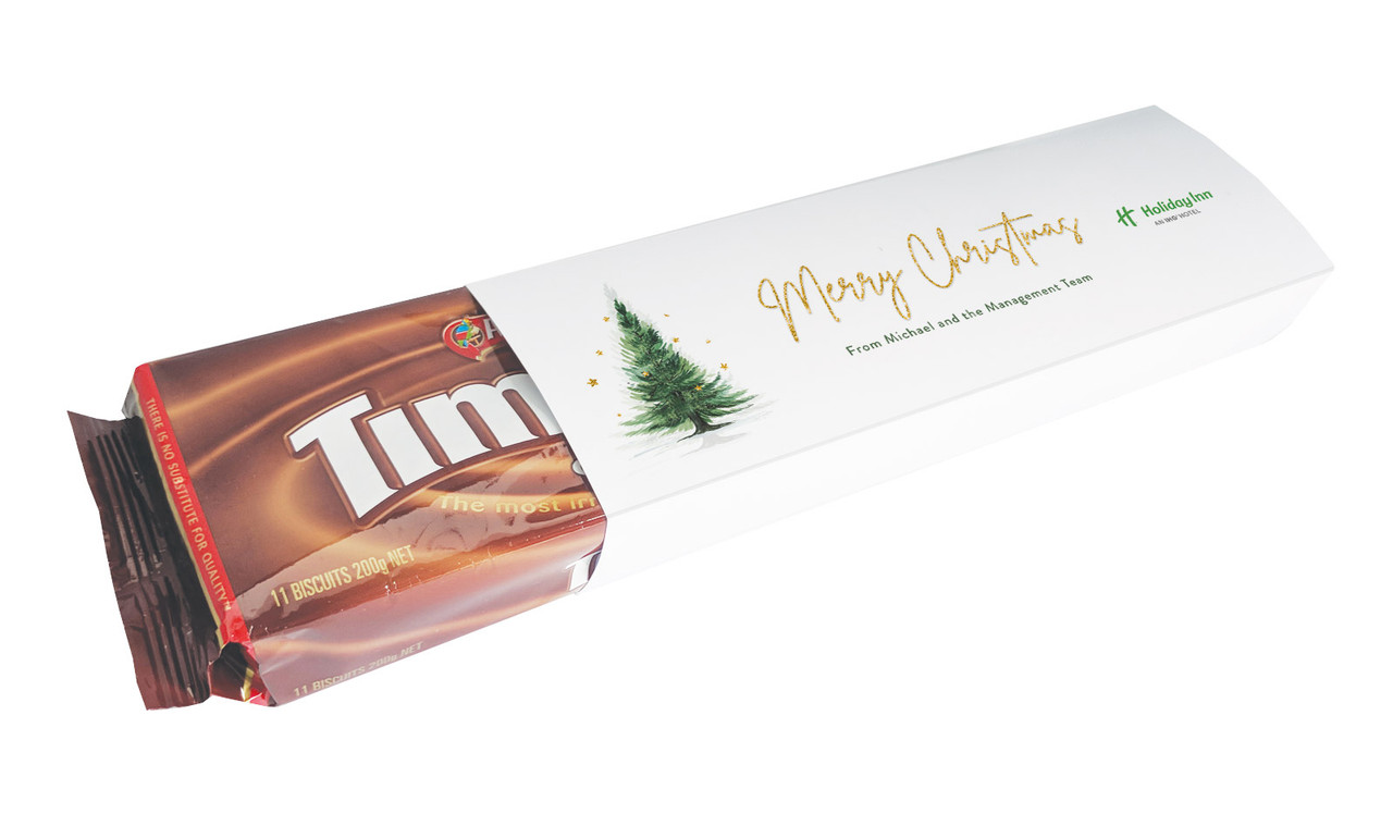 Simple Spruce Christmas Customised Packet Of TimTams TM