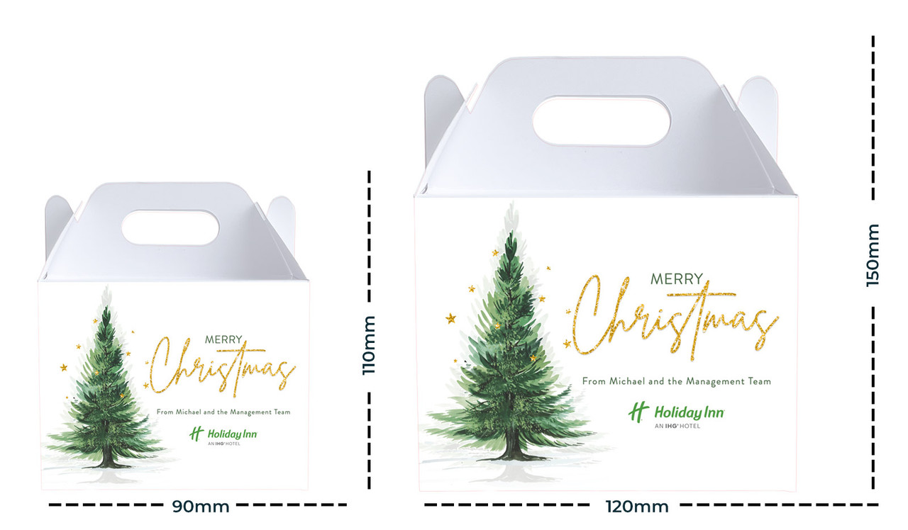 Size comparison of our gable boxes
