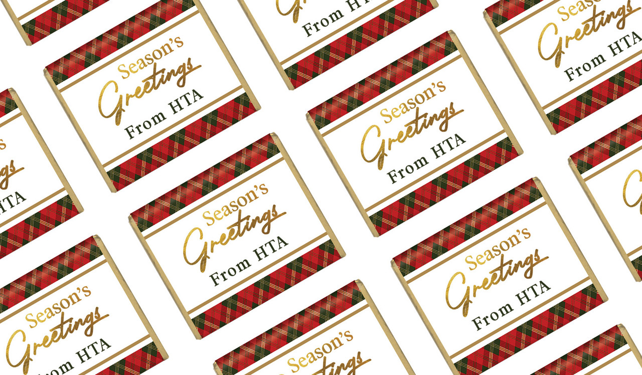 Tartan Christmas Mini Chocolates