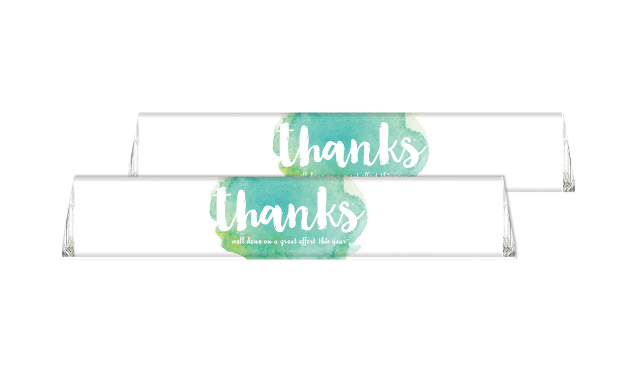 Watercolour Custom Toblerone Thank You Chocolates 50g