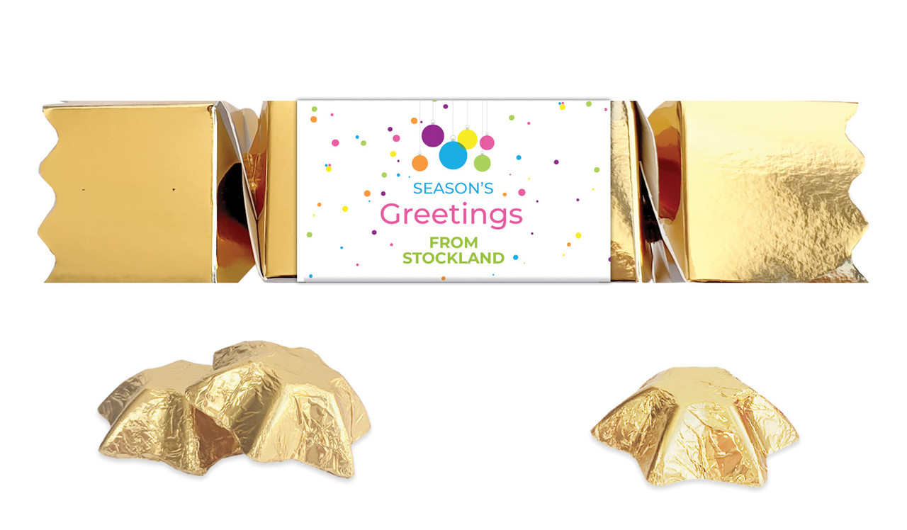 Vivid Baubles Christmas Personalised Bon Bon
