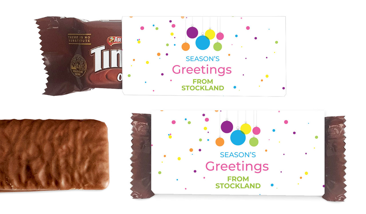 Vivid Baubles Christmas Individual TimTam TM (Box Of 150)