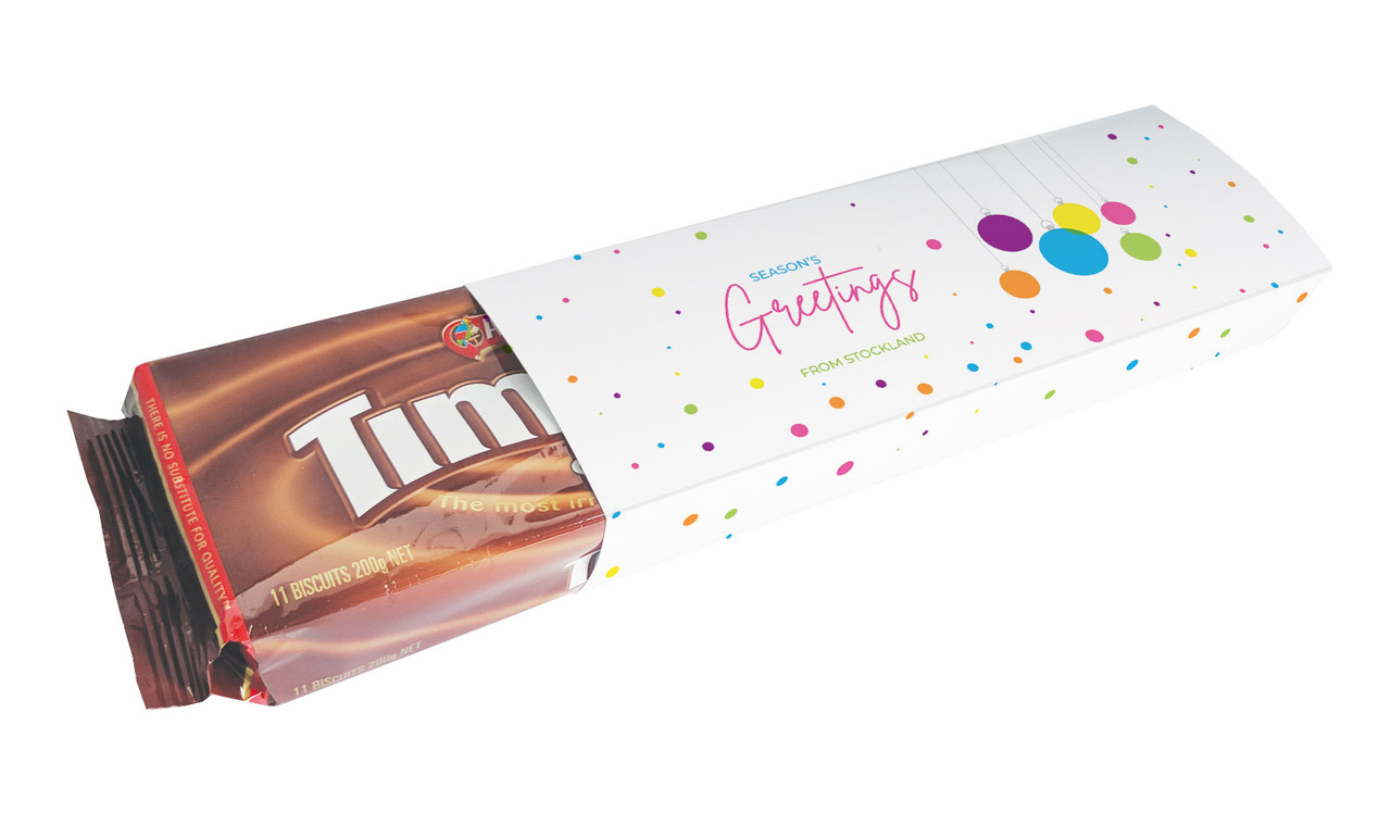 Vivid Baubles Christmas Customised Packet Of TimTams TM