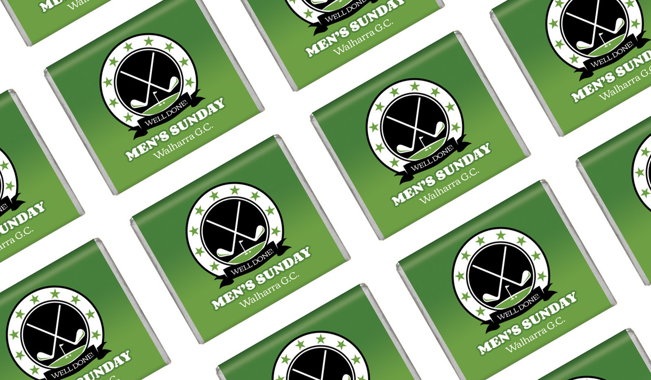 Golf Emblem Personalised Mini Chocolates