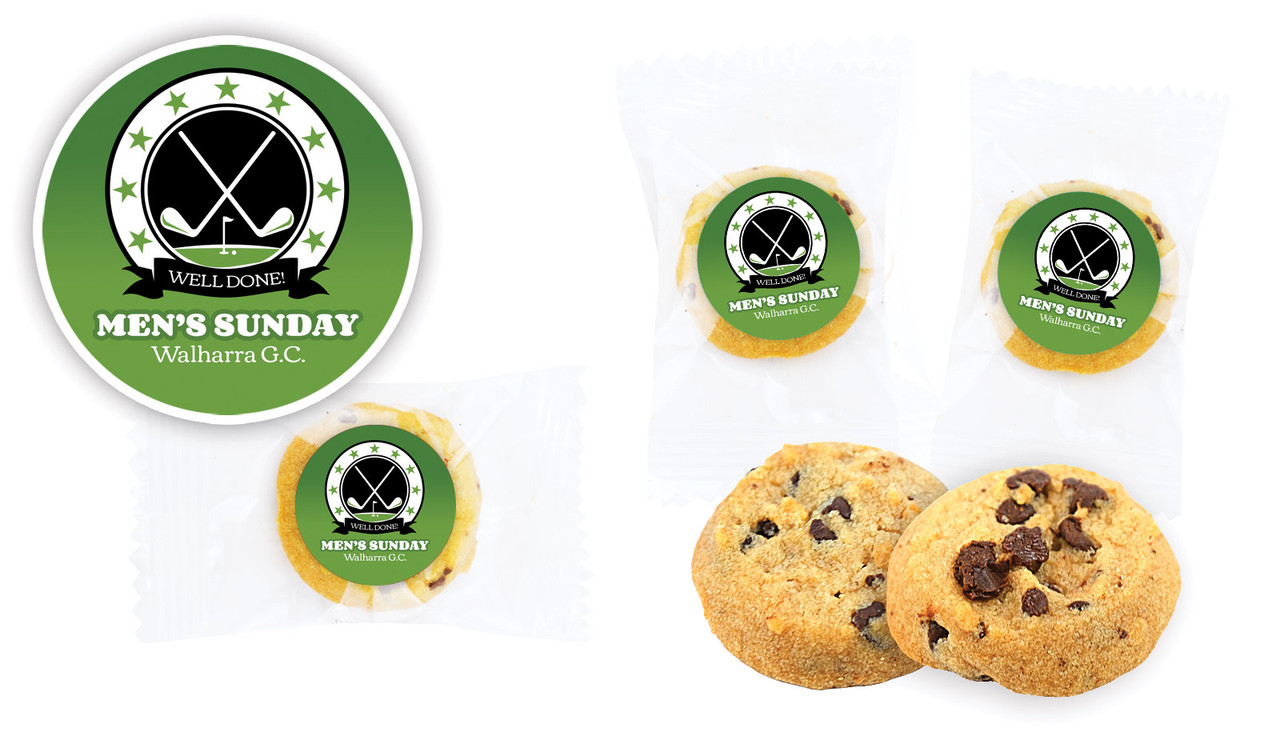 Golf Emblem Personalised Bite-Size Cookie 5g