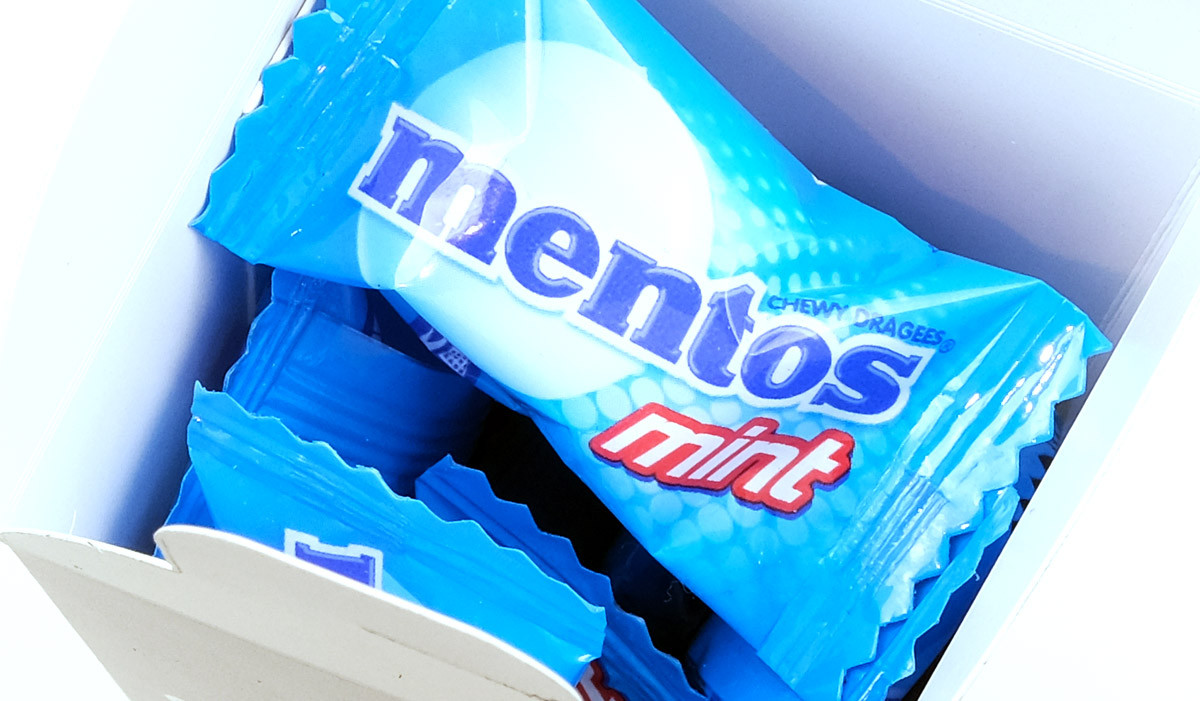 Individually wrapped Mento Mints