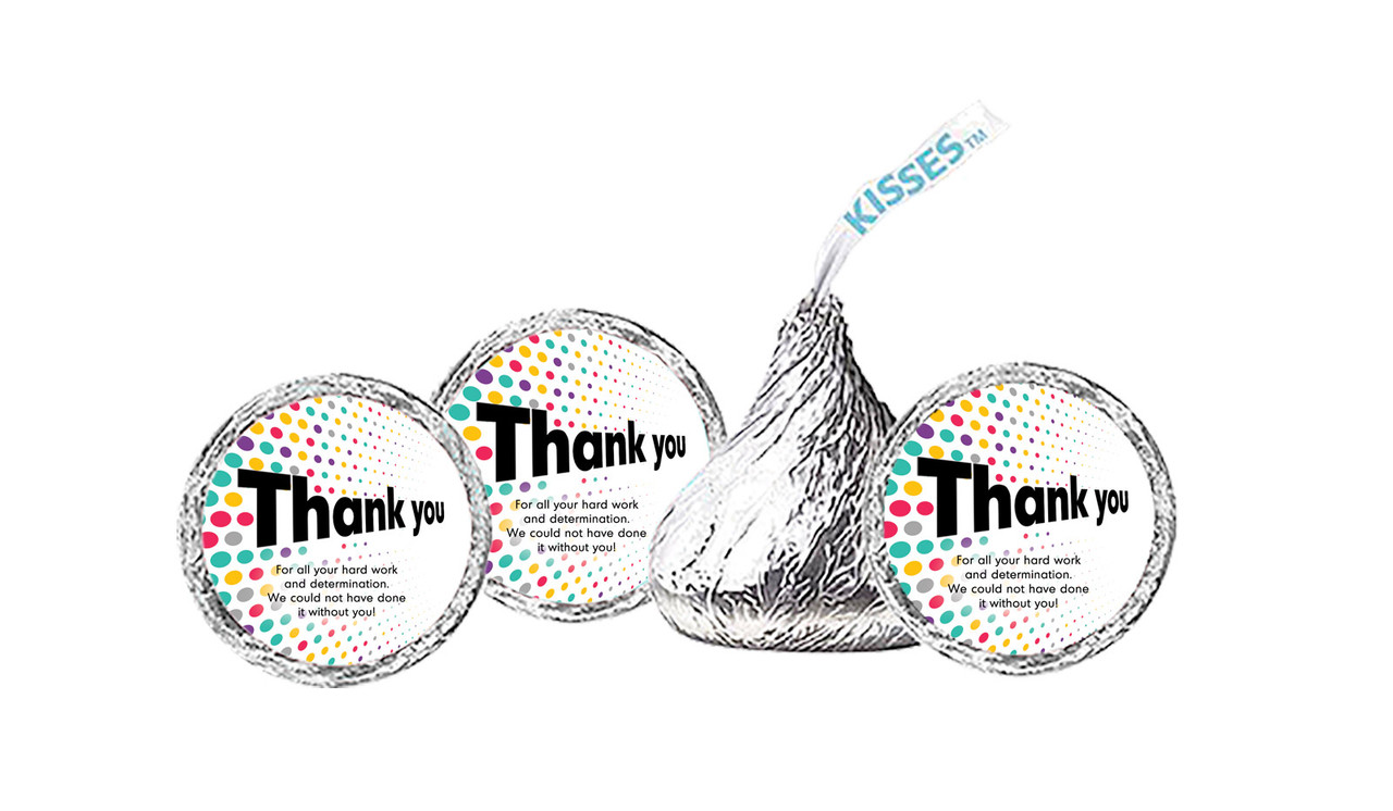 Dynamic Dots Personalised Thank You Hershey's Kisses