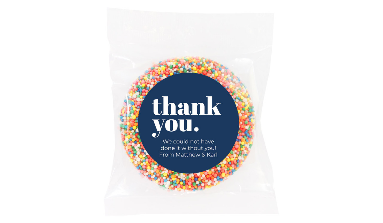 Bold Thank You Chocolate Freckle